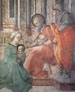Fra Filippo Lippi Details of the Naming of t John the Baptist painting